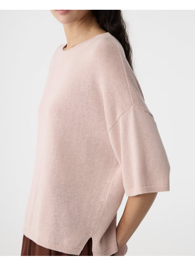 Merle T shirt - Soft Roze Knit-Ted
