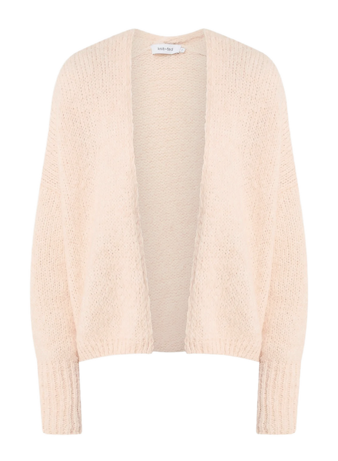 Becky Cardigan Licht roze Knitted