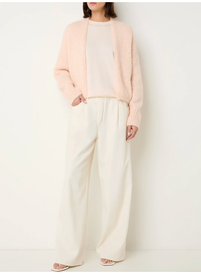 Becky Cardigan Licht roze Knitted