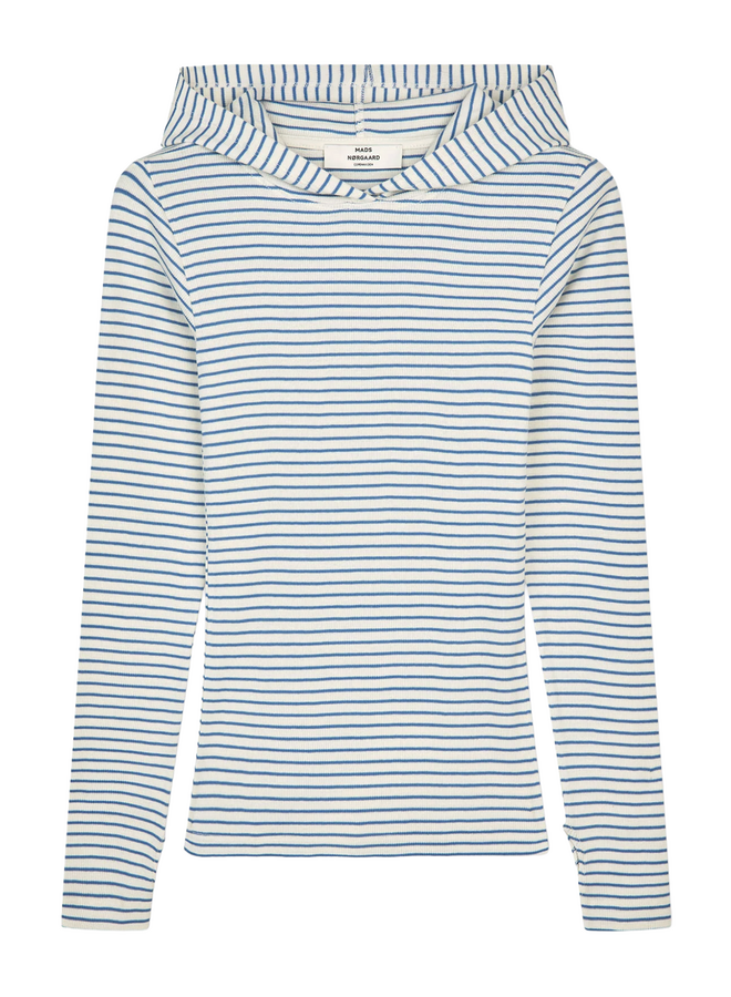 Mads Norgaard 2x2 Cotton Stripe Tutti Hood