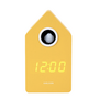 A Clock Cuckoo LED Present Time mango yellow