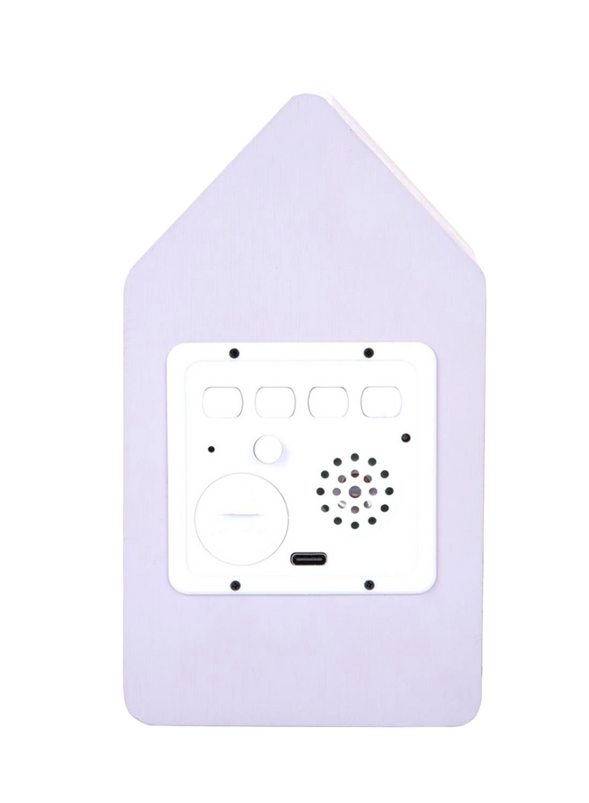 A Clock Cuckoo LED Present Time soft lilac