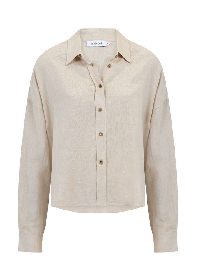 Babette Blouse Sand Knit-ted