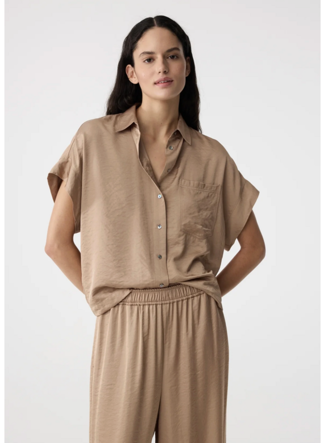 Paris Blouse Toffee Knit-Ted