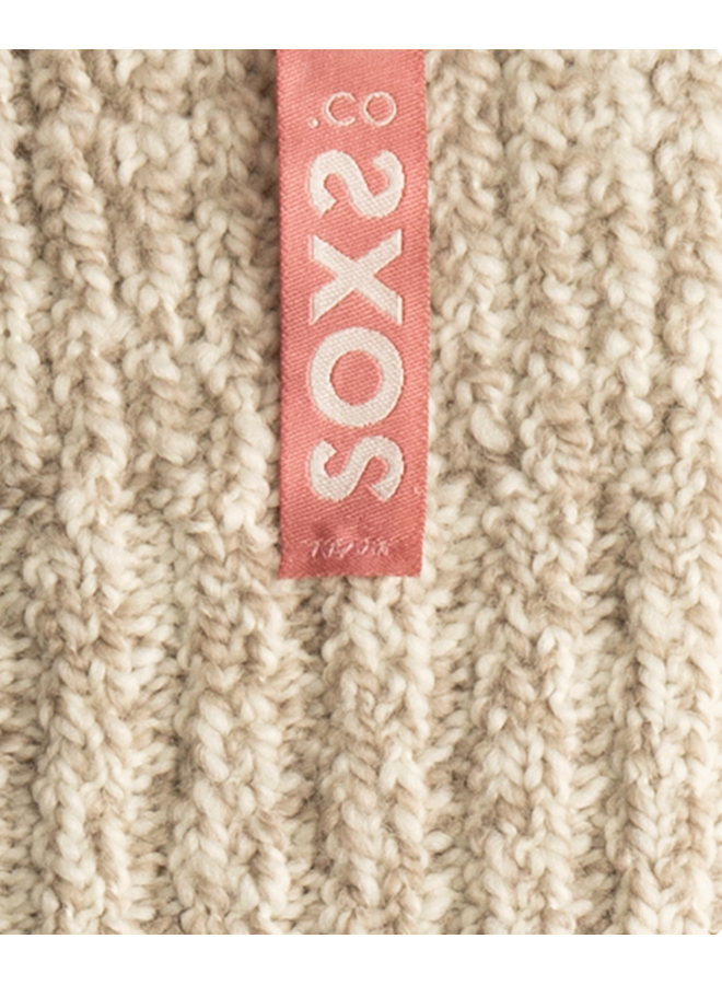 SOX3835 Originals, antislip, kniehoog, beige wol, rose shadow