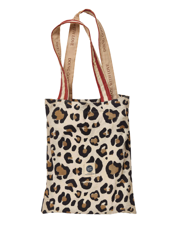 Leopard Double Throw in Tote Bag 240x280 cm. Doing Goods