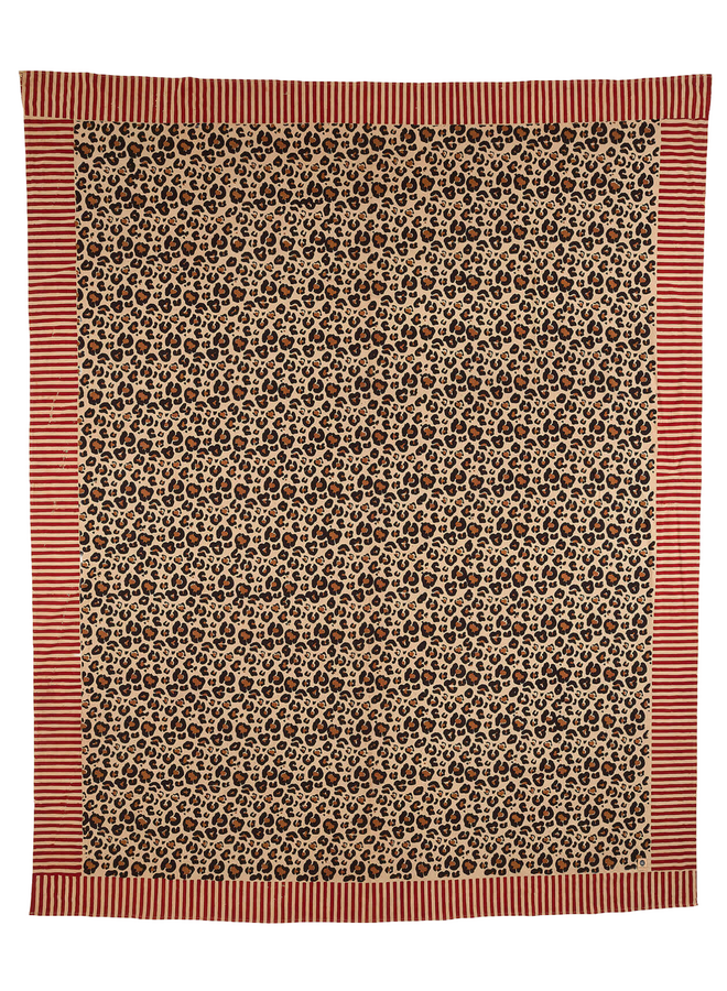 Leopard Double Throw in Tote Bag 240x280 cm. Doing Goods