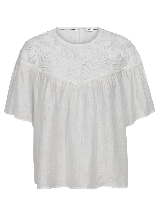 TassyCC Flower SS Blouse Co'Couture