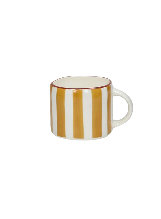 MYKONOS - epresso kopje - porselein - L 9.2 x W 7 x H 6 cm - geel - Pomax