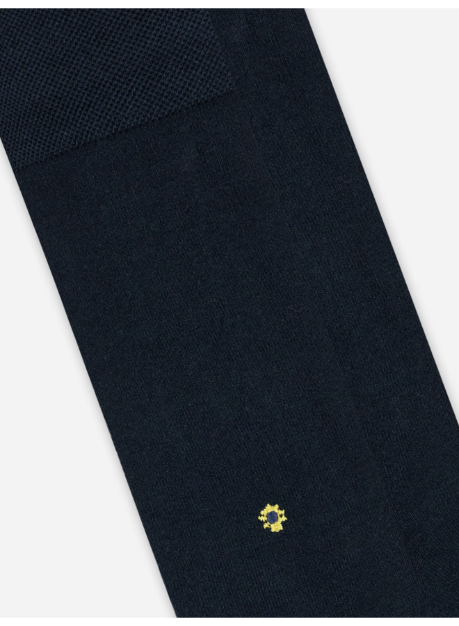 Socks A-dam Dress Socks Navy Flower