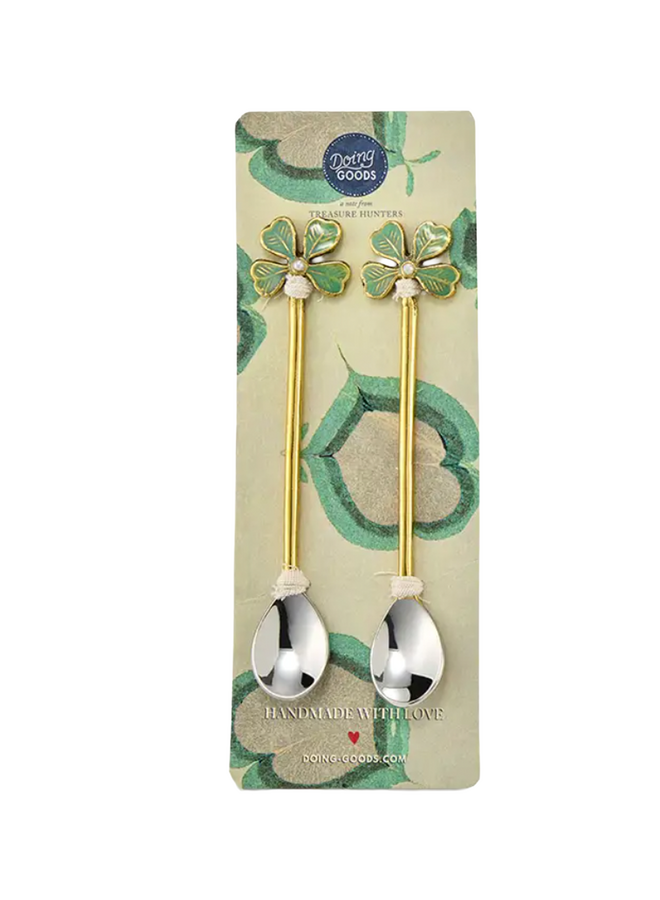 Lucky Clover Teaspoon Set Doing Goods