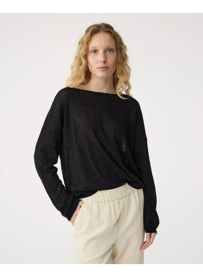 Gill Pullover Black Knit-Ted