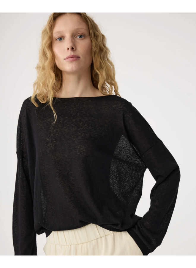 Gill Pullover Black Knit-Ted