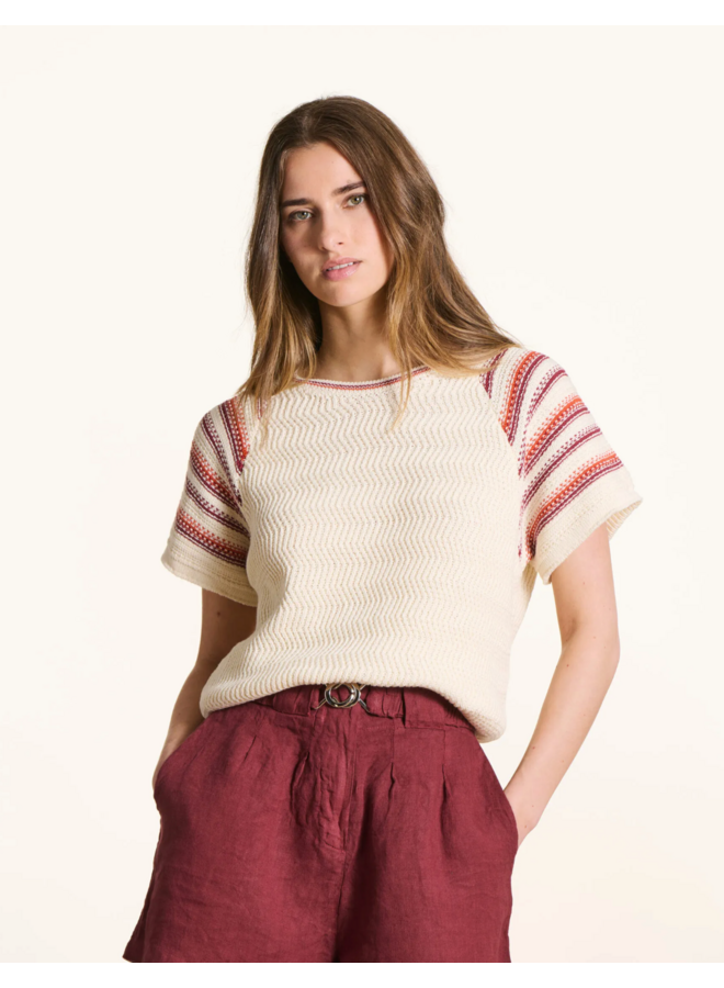 FL-PU-FOCUS-F Top ECRU/MAHOGANY La Fee Maraboutee