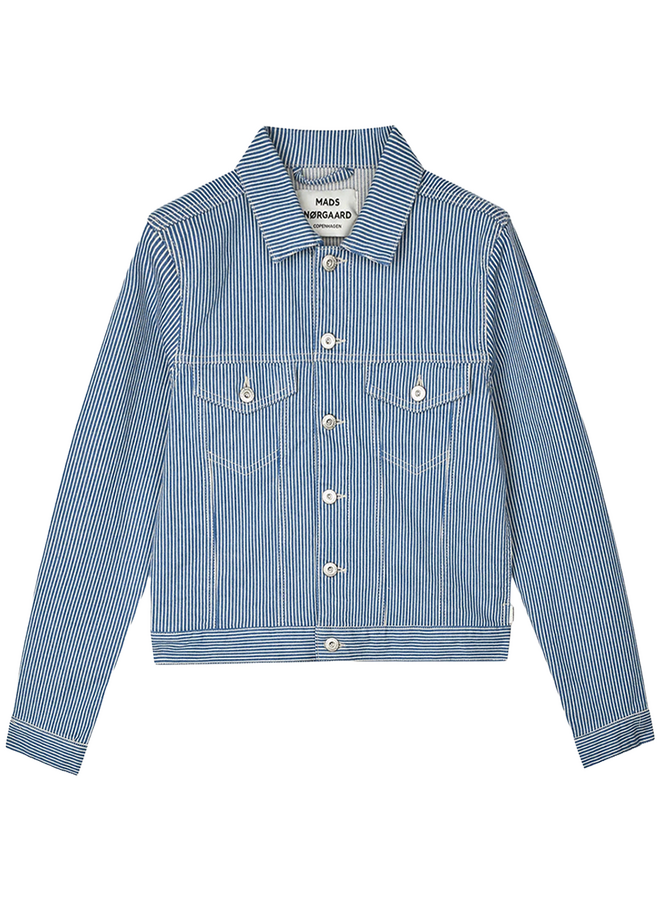 Mads Norgaard Hickory Punk Demi Jacket Bright Cobalt