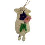 Schaapje vilt met bloemen