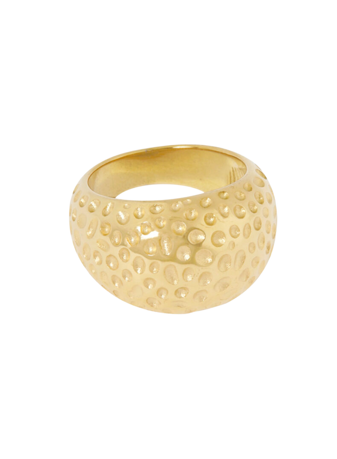 Ellen Beekmans Bold” ring met patroon maat 18