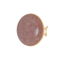 Ring met grote gemstone x-large / warm roze Ellen Beekmans