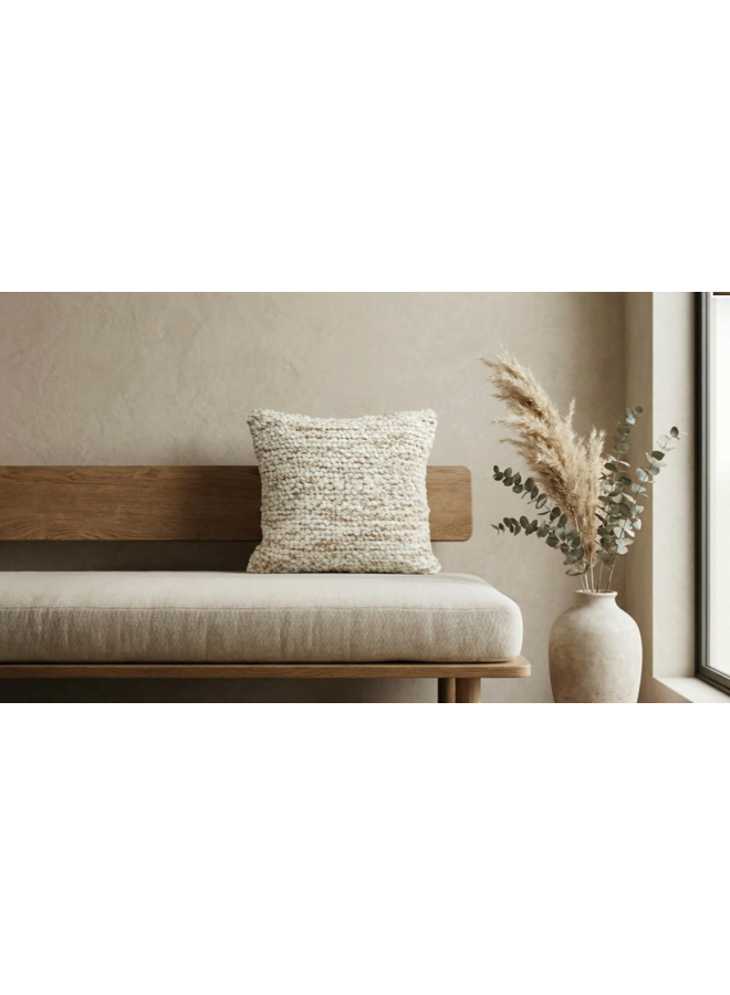 Kussen Capena 50x50 cm. offwhite/ beige