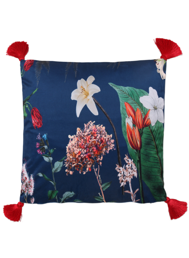 Kussen Bloem velvet 50x50