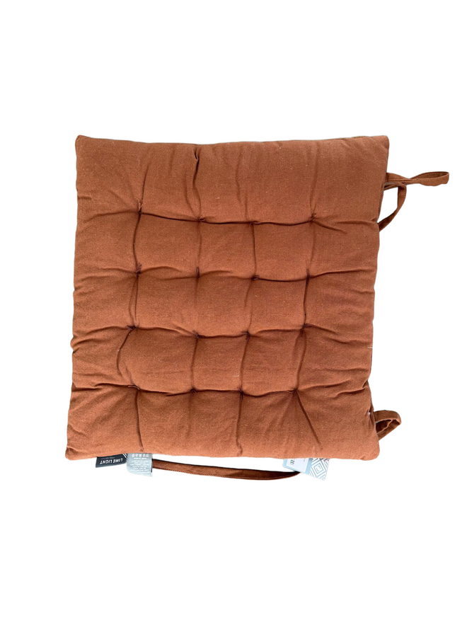 Stoelkussen 40x40 bruin