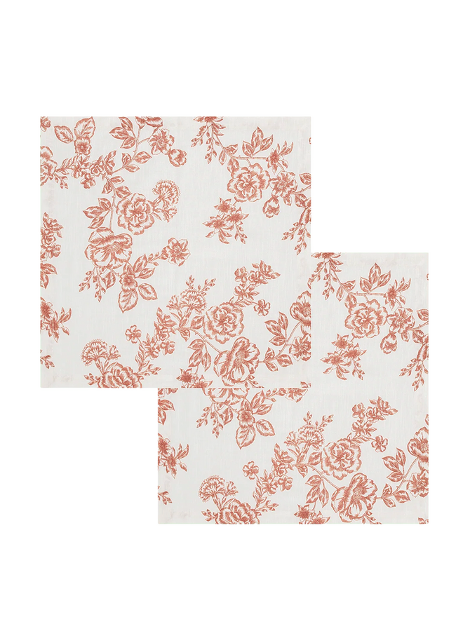 Anna+Nina Whimsical Rose Napkin Set of 2