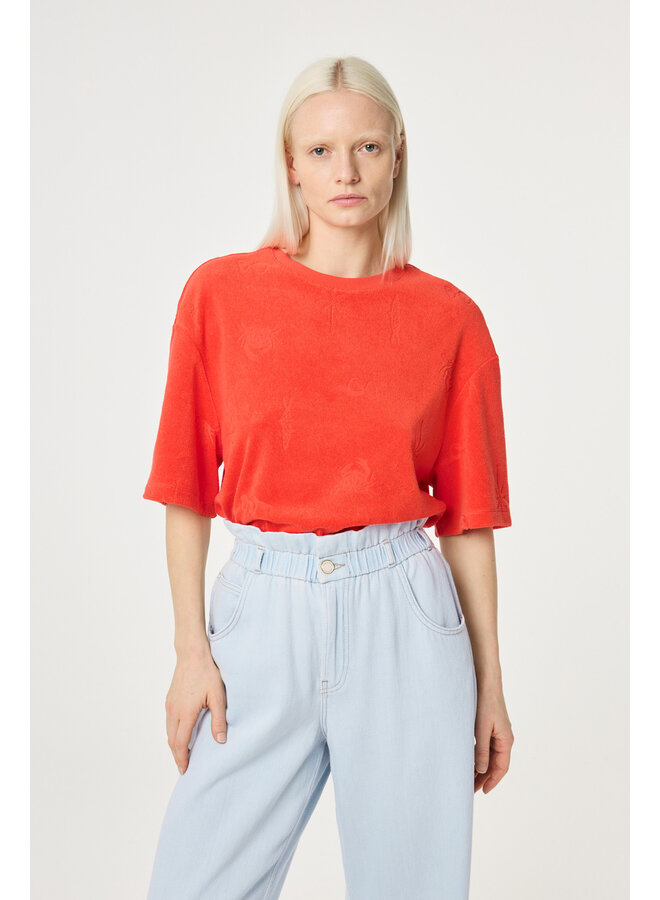 Evy T-Shirt Tangerine Tango Fabienne Chapot