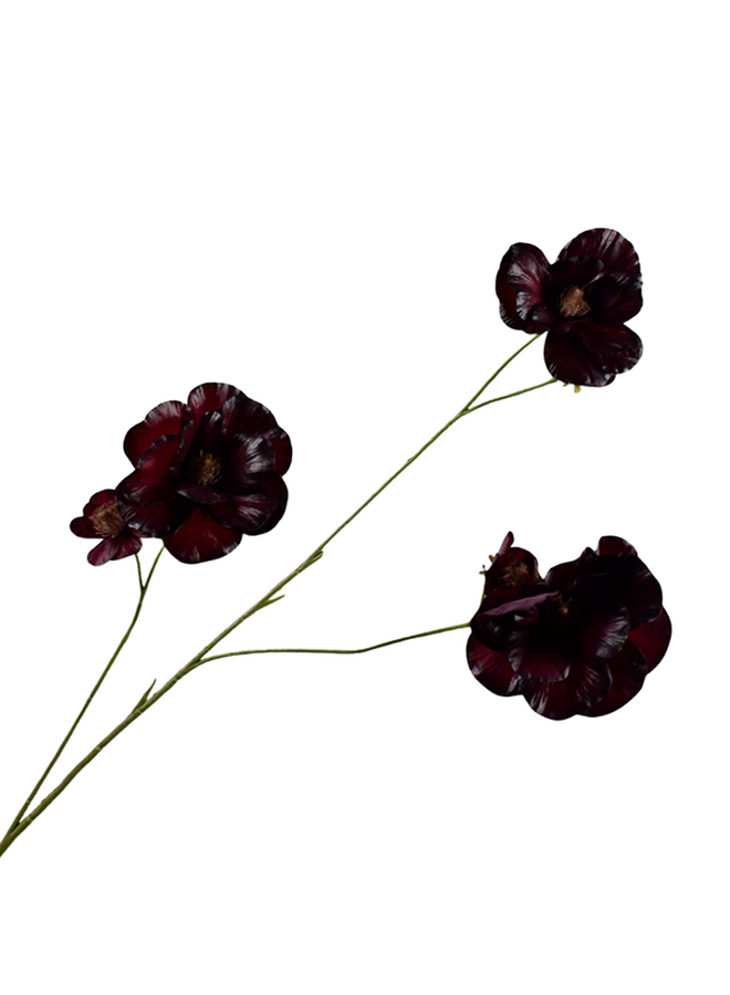 Silk-Ka LISIANTHUS TAK BORDEAUX RT 72 cm