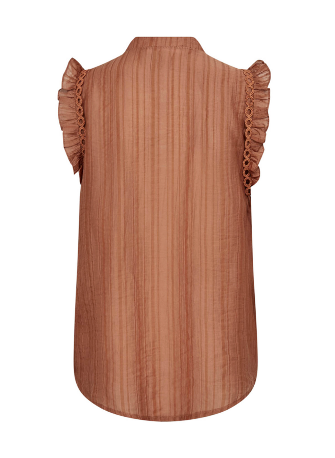 ReggieCC Frill Top Suntan Co'Couture