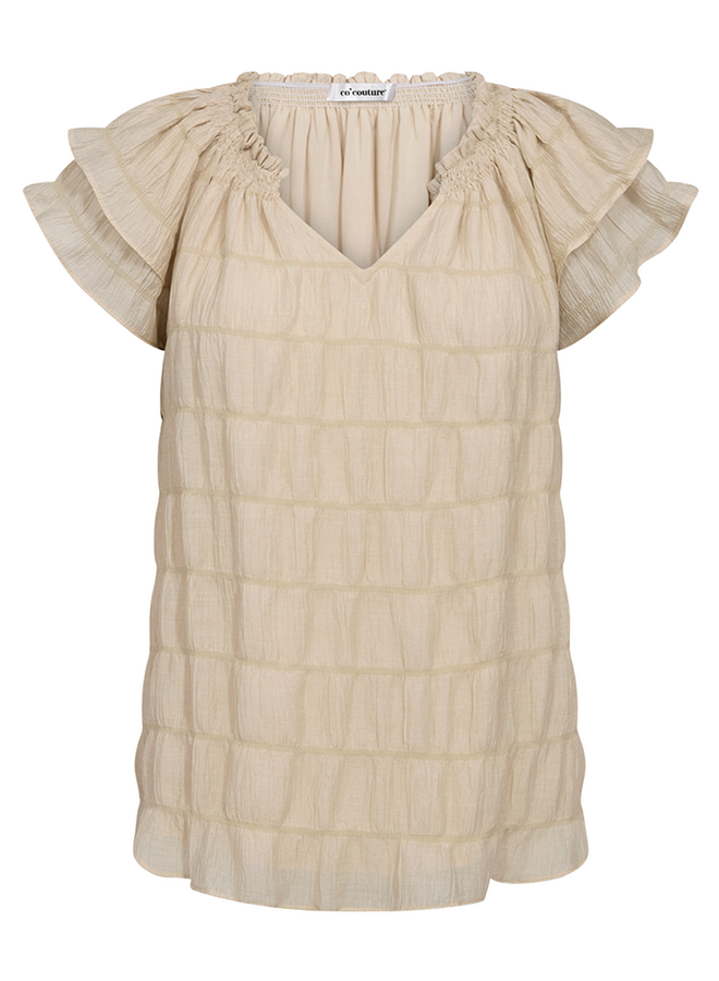 MichaCC SS V-Blouse Bisquit Co'Couture