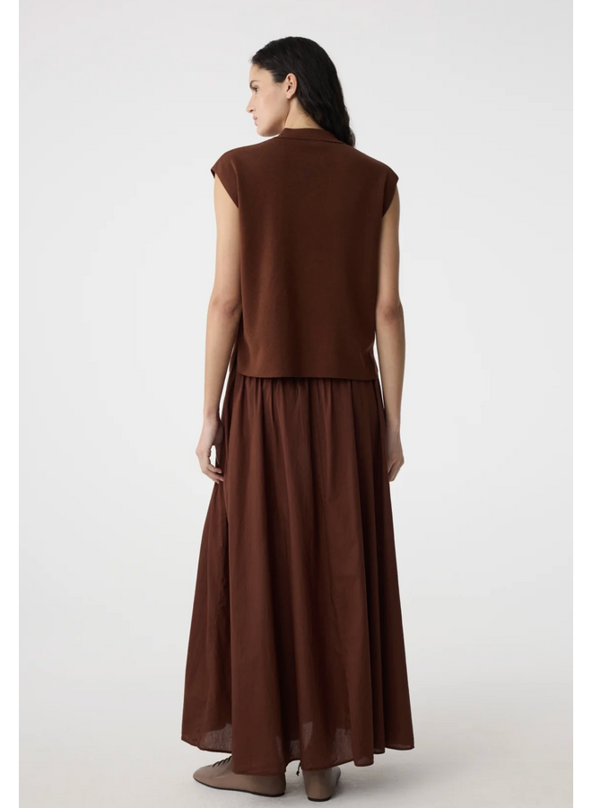 Pam Cardigan Mid Brown Knit-Ted