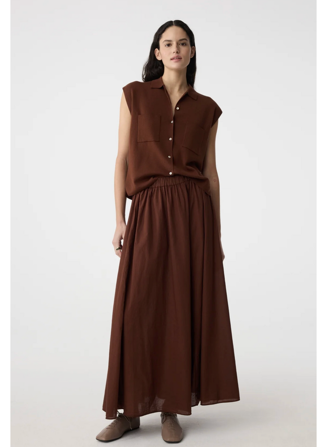 Pam Cardigan Mid Brown Knit-Ted