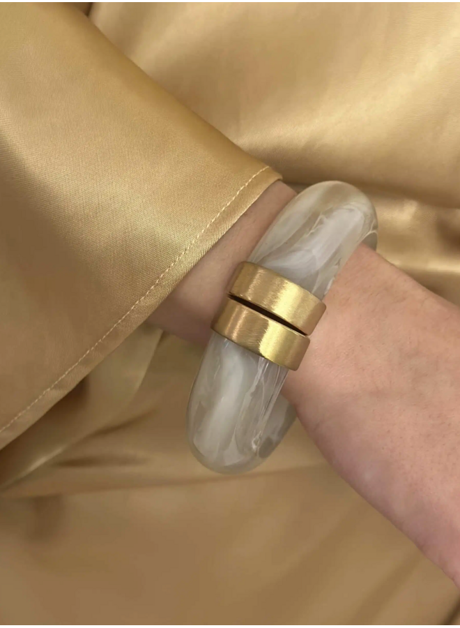 Ellen Beekmans Bumper bangle off-white mêlée
