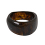 Ellen Beekmans Organische bangle bruin-zwart