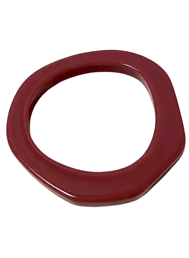 Ellen Beekmans Organic bangle gelakte hars, deep red