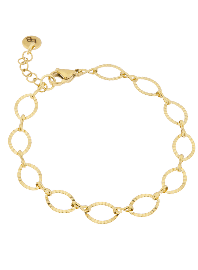 Ellen Beekmans Armband met bewerkte ovale schakel