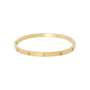 Ellen Beekmans Gladde ovale bangle met patroon
