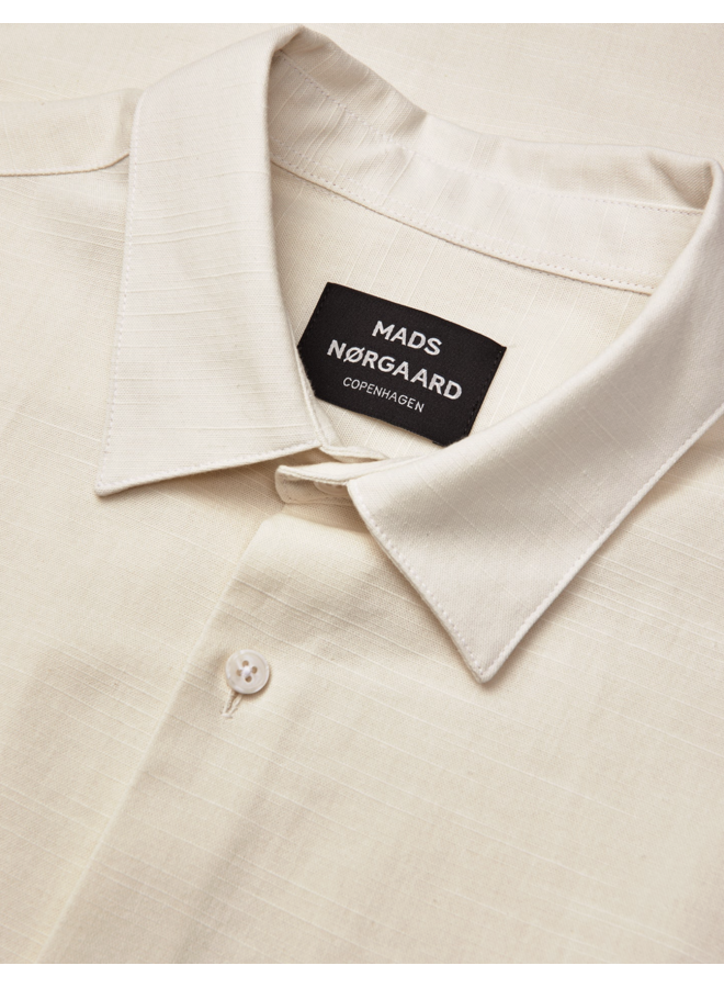 Grida Cotton Victor Shirt SS Vanill Ice Mads Norgaard MEN