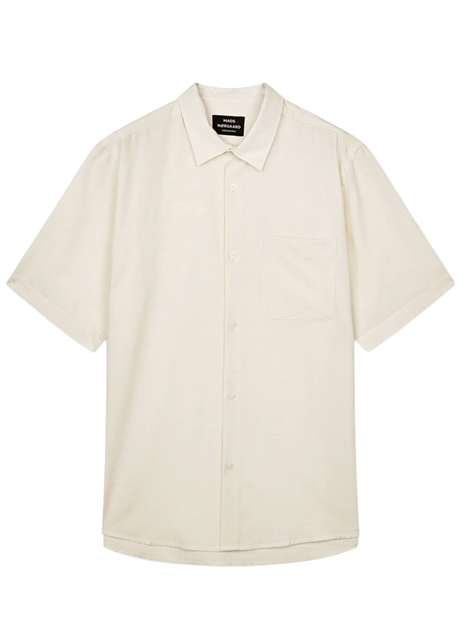 Grida Cotton Victor Shirt SS Vanill Ice Mads Norgaard MEN