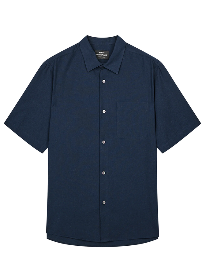 Grida Cotton Victor Shirt SS Sky Captain Mads Norgaard MEN