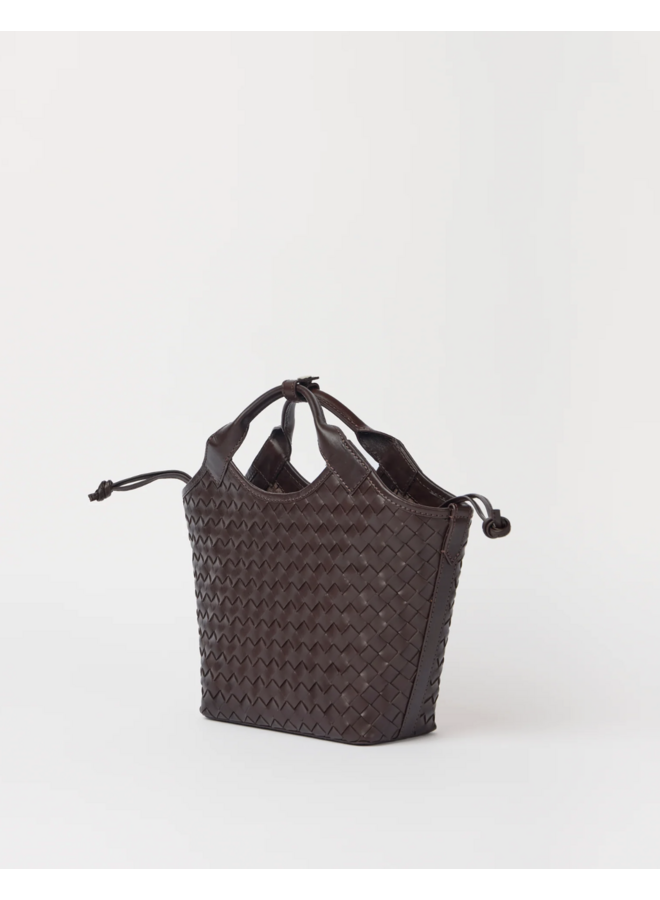 O My Bag Mara Midi Chocolate Woven Classic