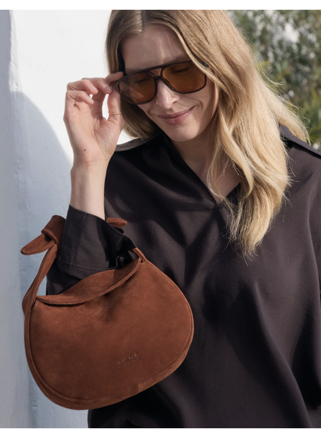 O My Bag Coco Croissant Cognac Suède