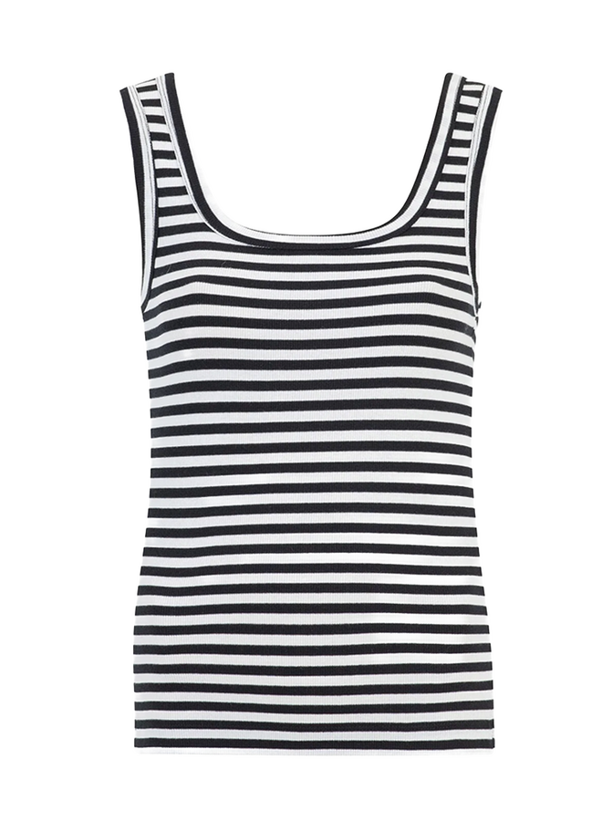 Evi Top Night Blue Stripe Knit-Ted