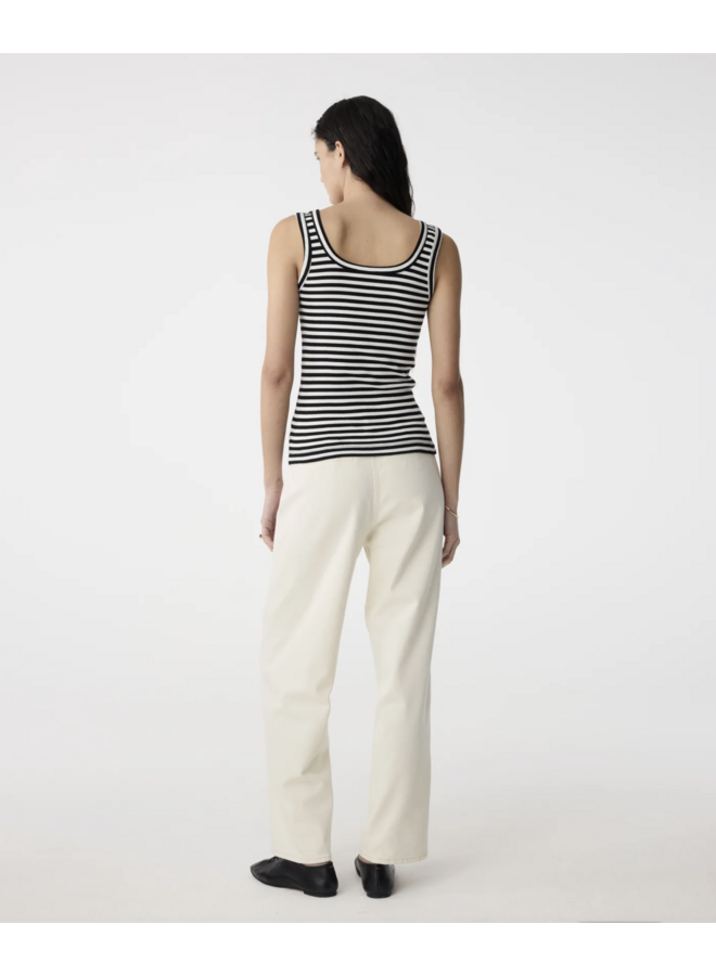 Evi Top Night Blue Stripe Knit-Ted