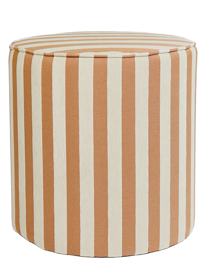 Pouf Jackie Caramel & Ecru Palais