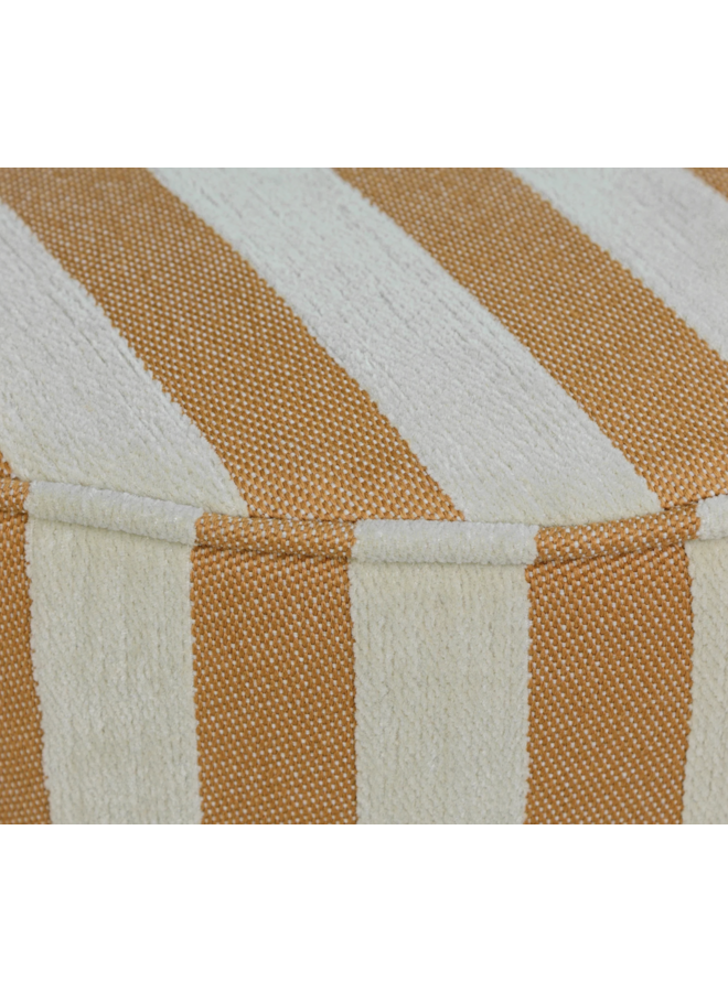 Pouf Jackie Caramel & Ecru Palais