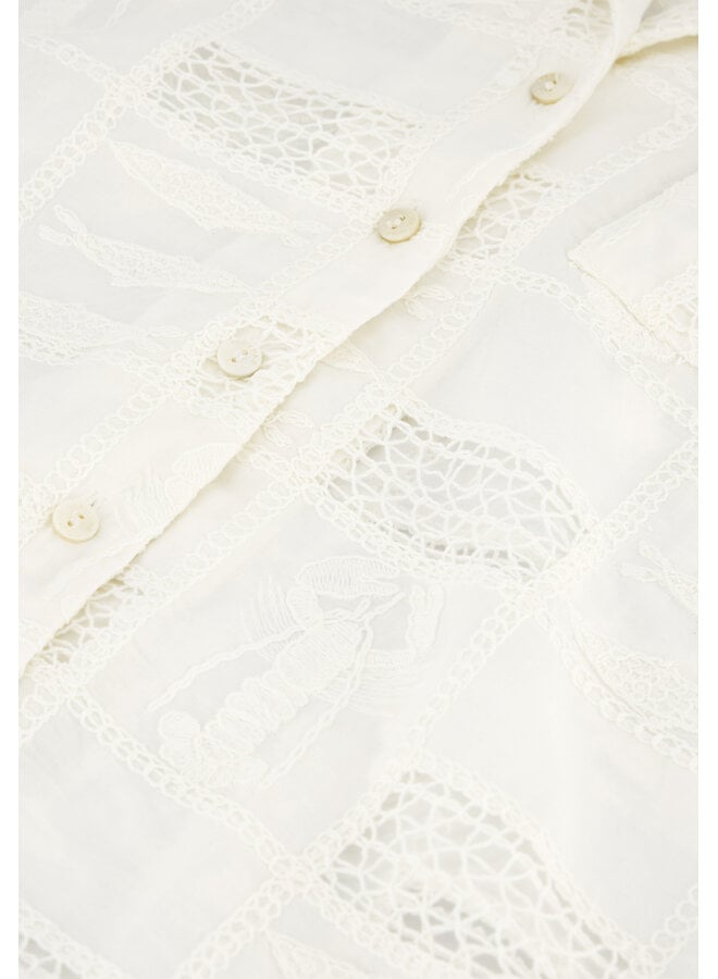 Farida Blouse Cosy White Fabienne Chapot