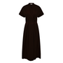 ElaraCC Wrap SS Dress Black Co'Couture