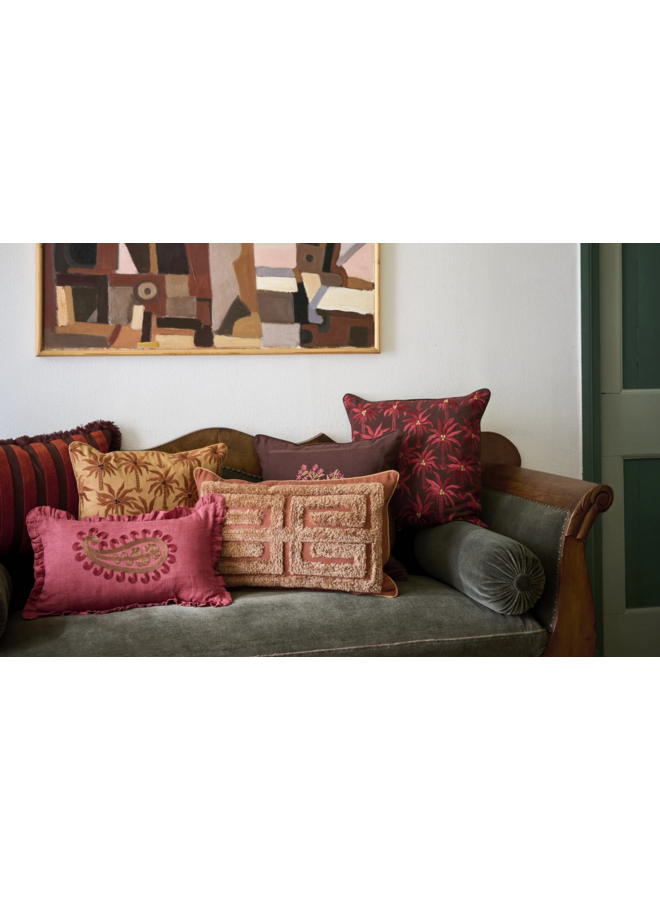 Cushion Siena Pink & Rust (inclusief vulling) Palais