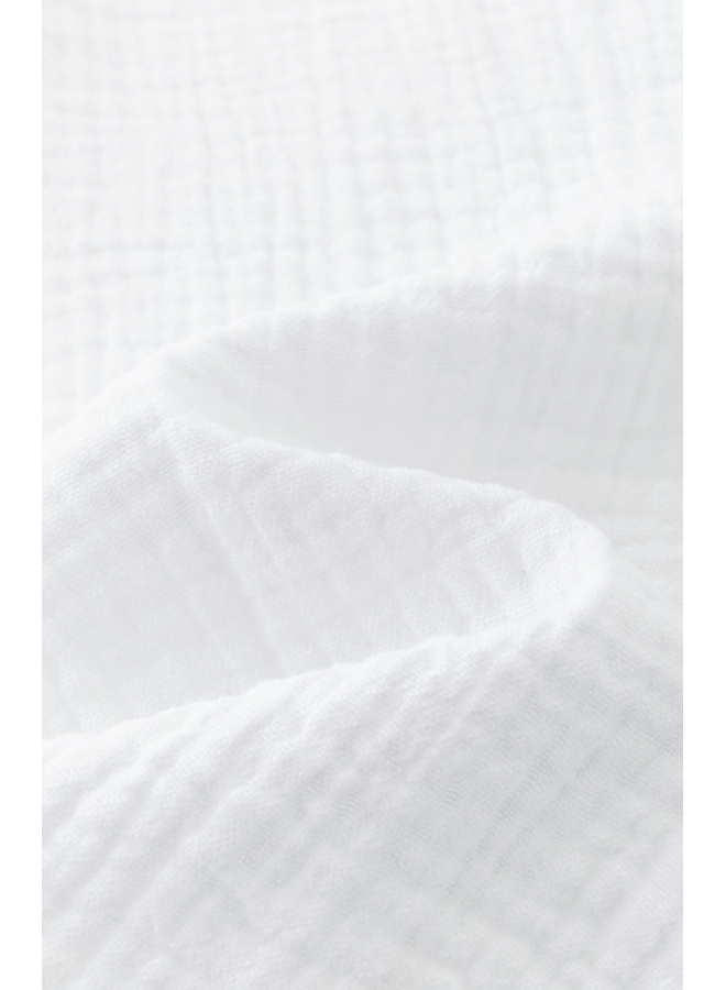 Witte blouse katoen lange mouw